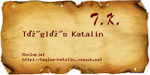 Téglás Katalin névjegykártya