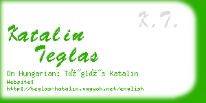 katalin teglas business card